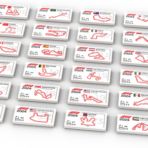 Bundle aller 24 Formel 1 Strecken 2024