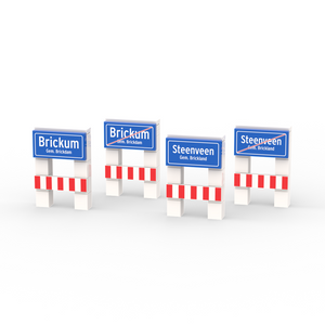 Minibuild Bundel - 4 Plaatsnamen met Gemeente