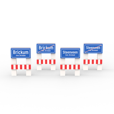 Minibuild Bundel - 4 Plaatsnamen met Gemeente