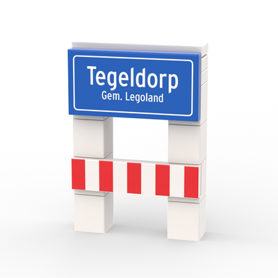 Minibuild - Plaatsnaambord met Gemeentenaam