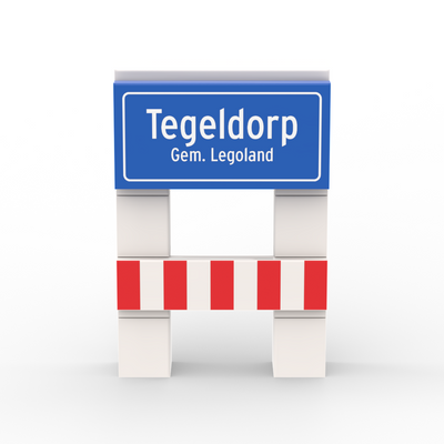 Minibuild - Plaatsnaambord met Gemeentenaam