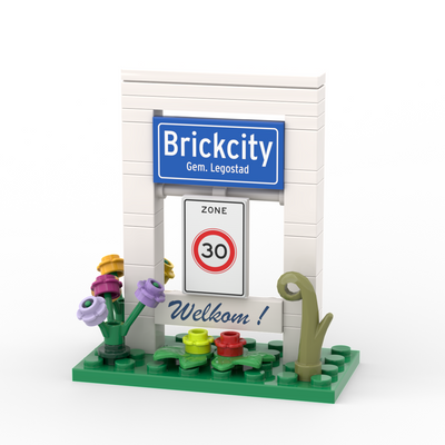 Minibuild Plaatsnaambord Zone 30
