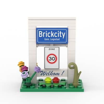 Minibuild Plaatsnaambord Zone 30