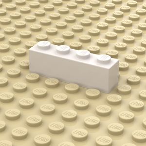 Steen 1x4 Wit Personaliseren (3010)