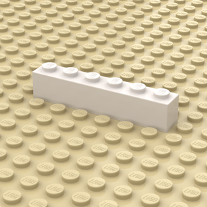 Steen 1x6 Wit Personaliseren (3009)