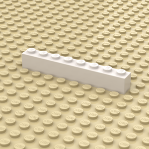 Steen 1x8 Wit Personaliseren (3008)