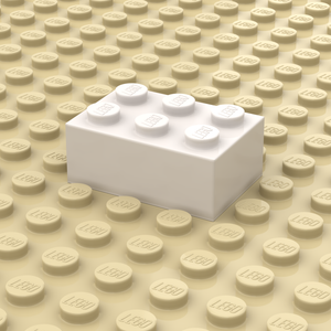 Steen 2x3 Wit Personaliseren (3002)