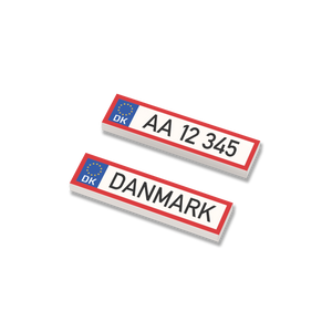 2x Kenteken Denemarken