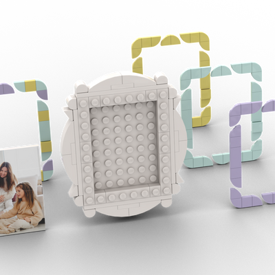 6x8 Puzzelfoto met Lijst - Pastel