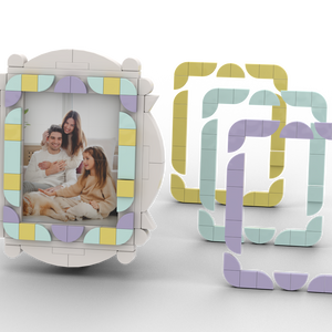 6x8 Puzzelfoto met Lijst - Pastel