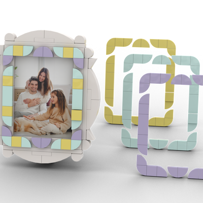 6x8 Puzzelfoto met Lijst - Pastel