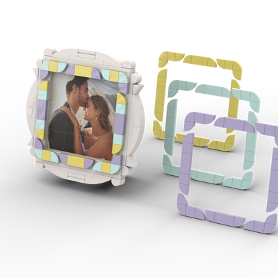 8x8 Puzzelfoto met Lijst - Pastel