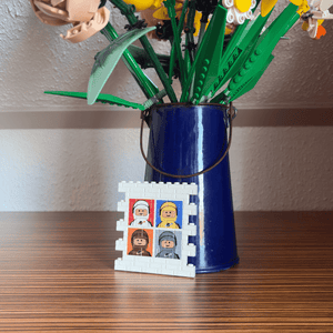 Ziegelwand Groß Weiß - 41 Ziegel