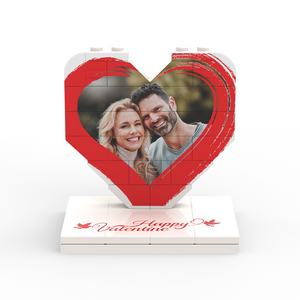 Brosse à cadre en forme de cœur pour puzzle LEGO® 3D