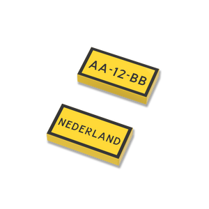 License plate 1x4 EN