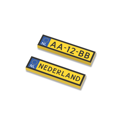 2x Kenteken Nederland