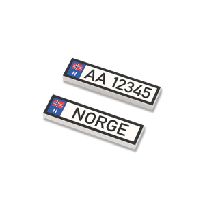 2x Nummernschild Norwegen