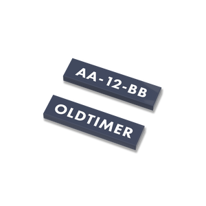 License plate 1x4 EN Oldtimer