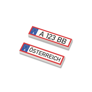 2x Kennzeichen Österreich