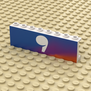 LEGO Panel white 1x4x2 double wide