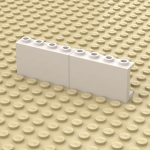 LEGO Panel white 1x4x2 double wide