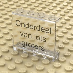 Paneel 1x4x3 Transparant Personaliseren (4215)