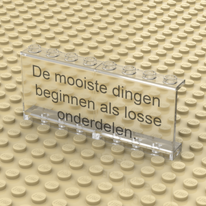 LEGO Panel white 1x4x3 double wide