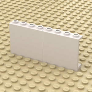 LEGO Panel white 1x4x3 double wide