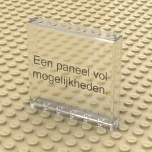 Paneel 1x6x5 Transparant Personaliseren (59349)