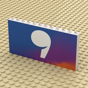 LEGO Panel white 1x6x5 double wide