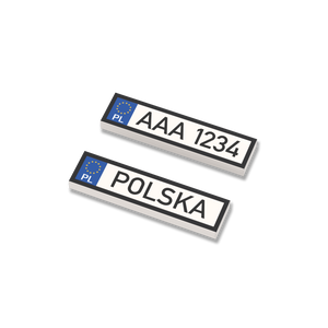 2x Nummernschild Polen