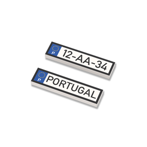 2x Kenteken Portugal