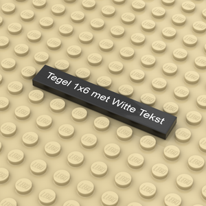Tiles with text 1x6