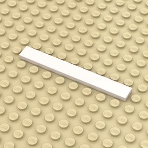 Tegel 1x8 Wit Personaliseren (4162)