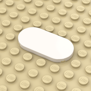 Tegel 2x4 Rond Wit Personaliseren (66857)