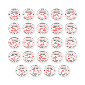 Bundel van Alle 24 Formule 1 Tracks 2026