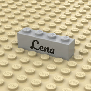 Steen 1x4 Kleur met Tekst (3010)
