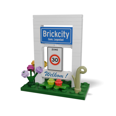 Minibuild Plaatsnaambord Zone 30