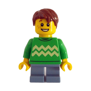 Child, Bright Green Sweater - City
