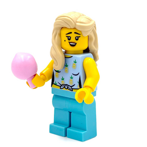 Vrouw met Suikerspin - Build a Minifigure