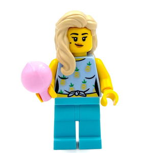 Vrouw met Suikerspin - Build a Minifigure