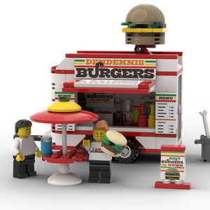 Chariot à hamburgers du festival alimentaire LEGO® minibuild