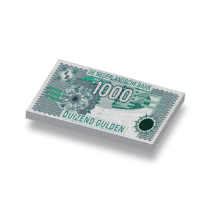 Speelgeld Nederlandse Guldens 1000 gulden geprint op 1x2 LEGO® tegel