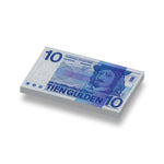 Speelgeld Nederlandse Guldens 10 gulden geprint op een 1x2 LEGO® tegel