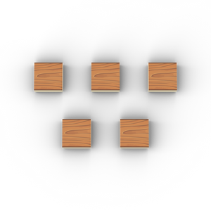 LEGO Laminaat 1x1 tegel. Geprint op 5 nieuwe LEGO tegels