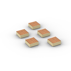 LEGO Laminaat 1x1 tegel. Geprint op 5 nieuwe LEGO tegels