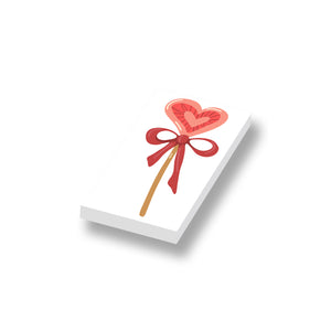 LEGO Valentijn hart bloem Geprint op een nieuwe witte 1x2 LEGO tegel 