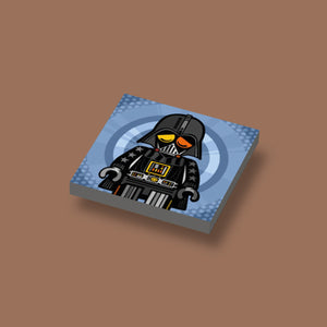 LEGO Graffiti art Ame72 Star Wars Darth Vader geprint op een 2x2 nieuwe LEGO tegel
