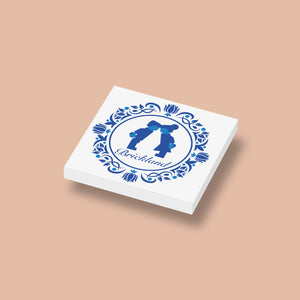 Delft Blue Holland Brickland auf 2x2 Fliese