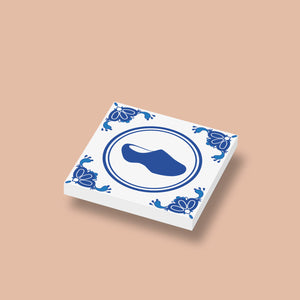 Delfts Blauw Klomp op 2x2 Tegel